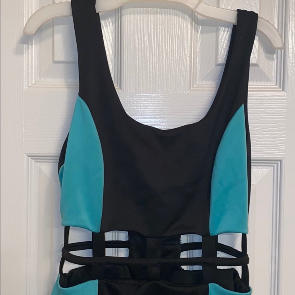 Sexy Green and Black Charlotte Russe Dress